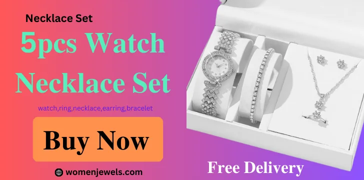 5pcs Watch Necklace Set