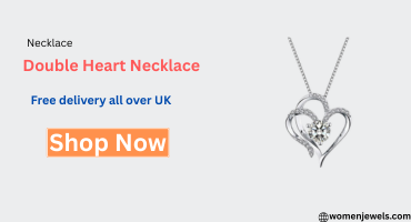Double heart necklace
